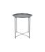 Table d'Appoint en Métal Sienna 50cm Gris