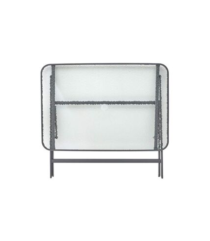 Table de Jardin en Verre Formentera 110cm Gris