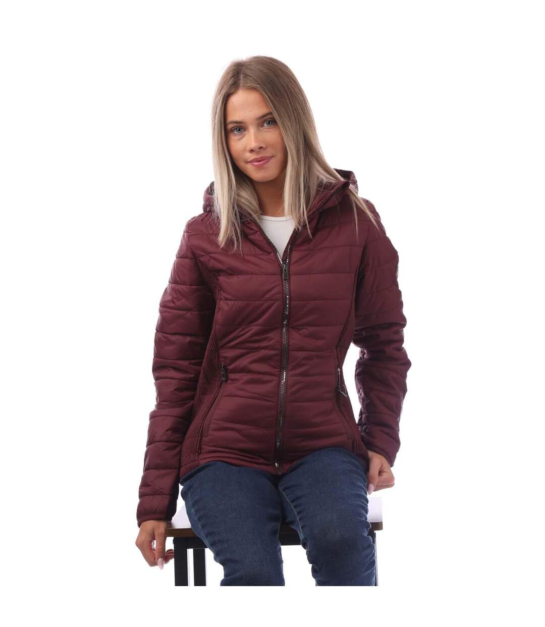 Doudoune Matelassée Valerie Femme Violet Trespass-1
