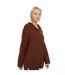 Pull Motif/style Zippé Fashion Femme Marron Chocolat Brave Soul-1