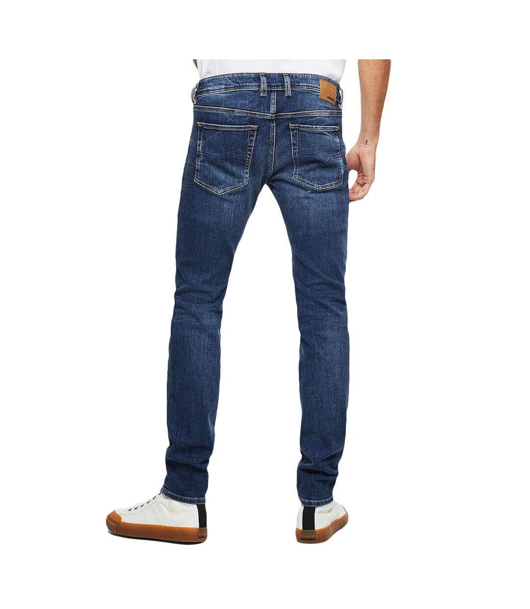 Jean Skinny-Slim Bleu Homme Diesel Sleenker - W29-L32-2