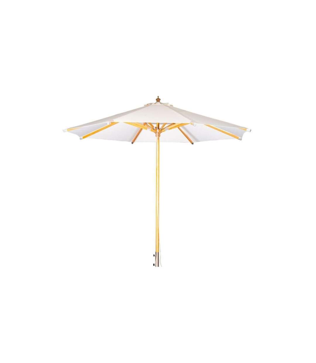 Parasol Design en Bois Naxos 300cm Naturel-1