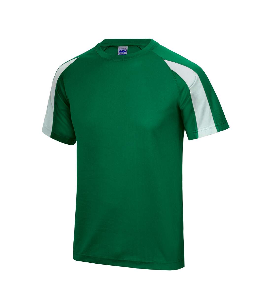 T-shirt sport contraste homme vert tendre/blanc arctique Just Cool