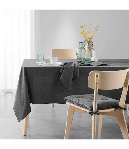 Lot de 3 Serviettes de Table Mistraline 40x40cm Anthracite