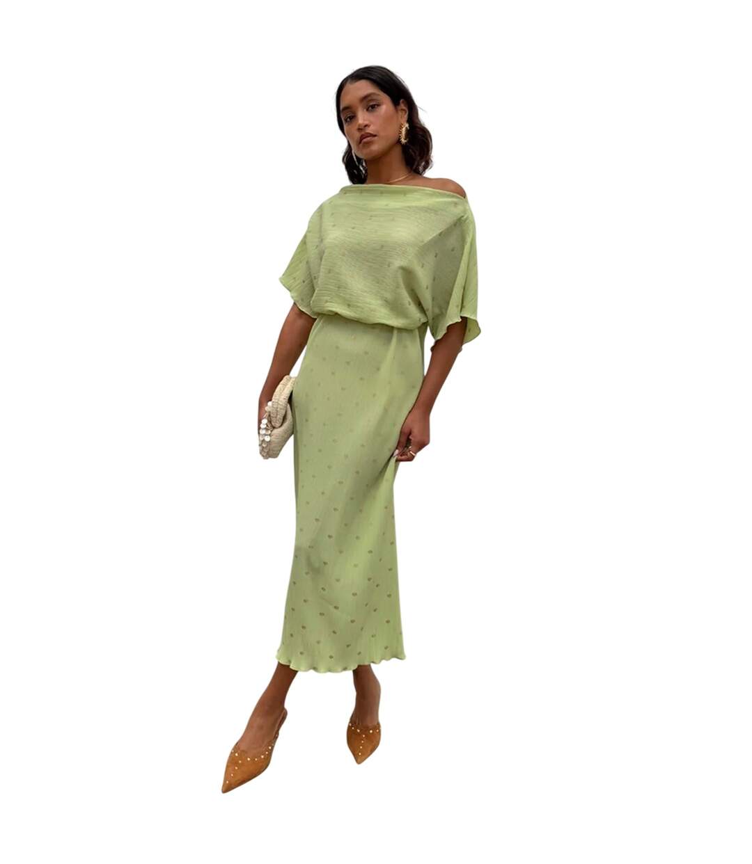 Robe Longue Femme Vert Never Fully Dressed-1