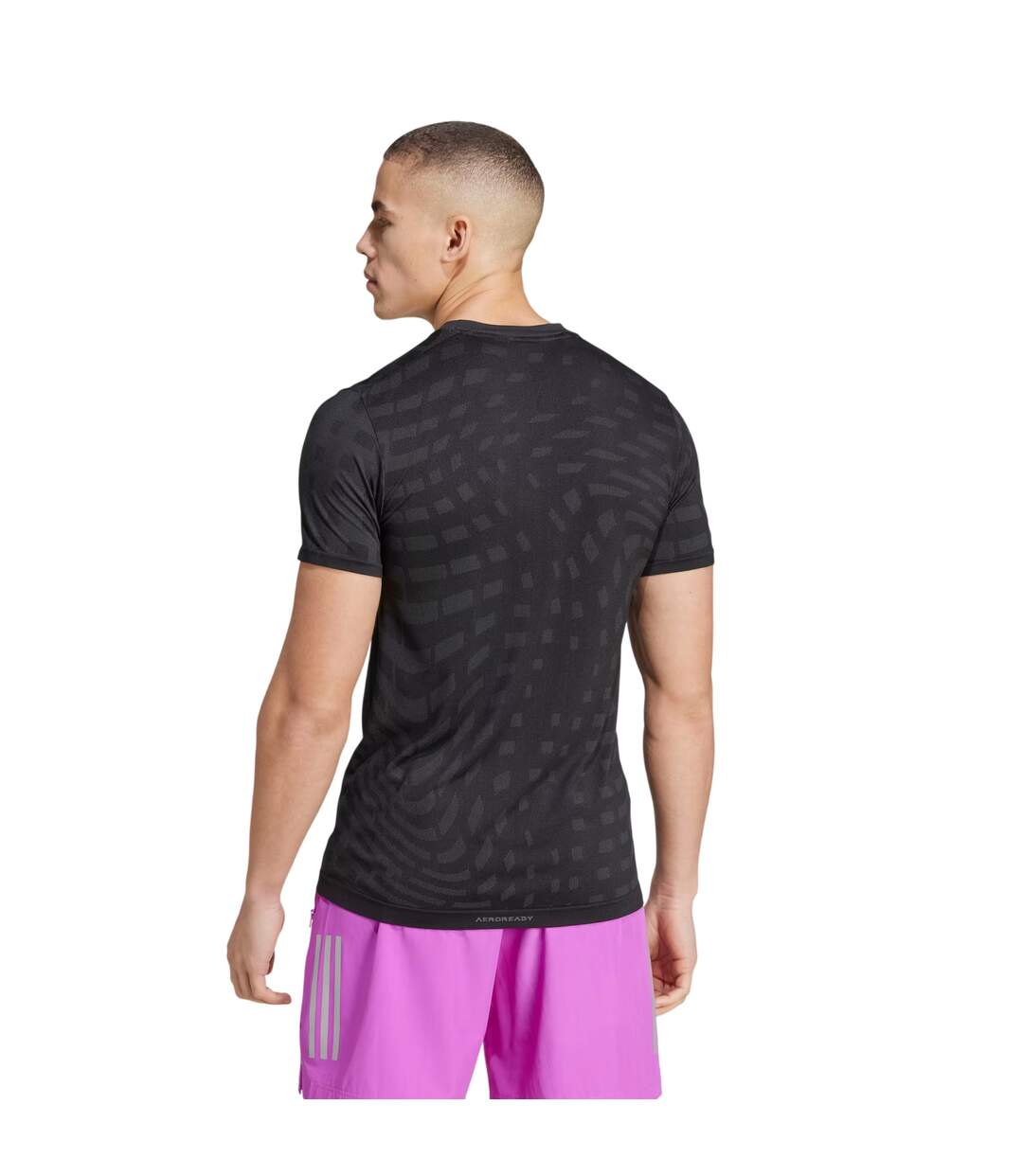 T-shirt Entraînement Homme Noir Adidas-3
