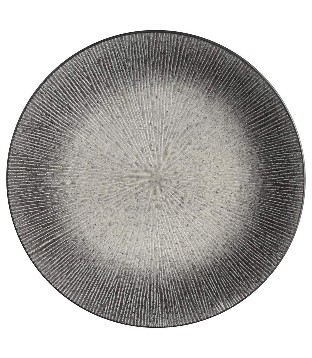 Lot de 6 Assiettes Plates Atelier 27cm Gris-1