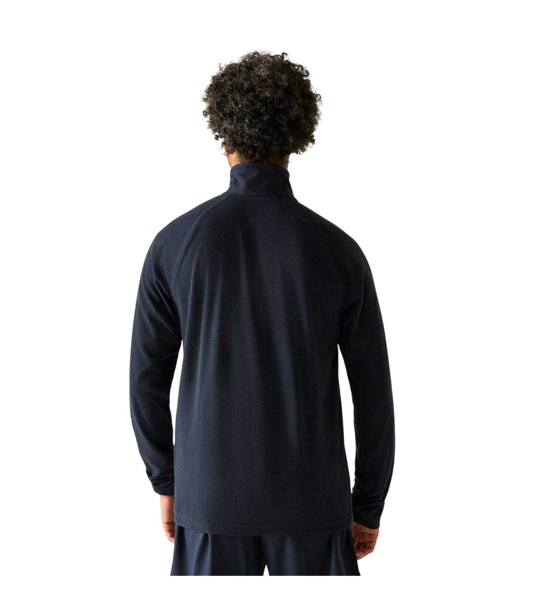 Haut Polaire Uni À Col Montant Zippé Homme Bleu Marine Regatta-3