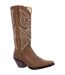 Womens/ladies Crush Cowboy Boots Milk Chocolate Durango-1