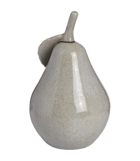 Ceramic pear small h11.5 x w11.5 x d19.5cm antique grey Hill Interiors