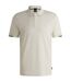 Mens Parlay 147 Polo Shirt Cream Boss-1