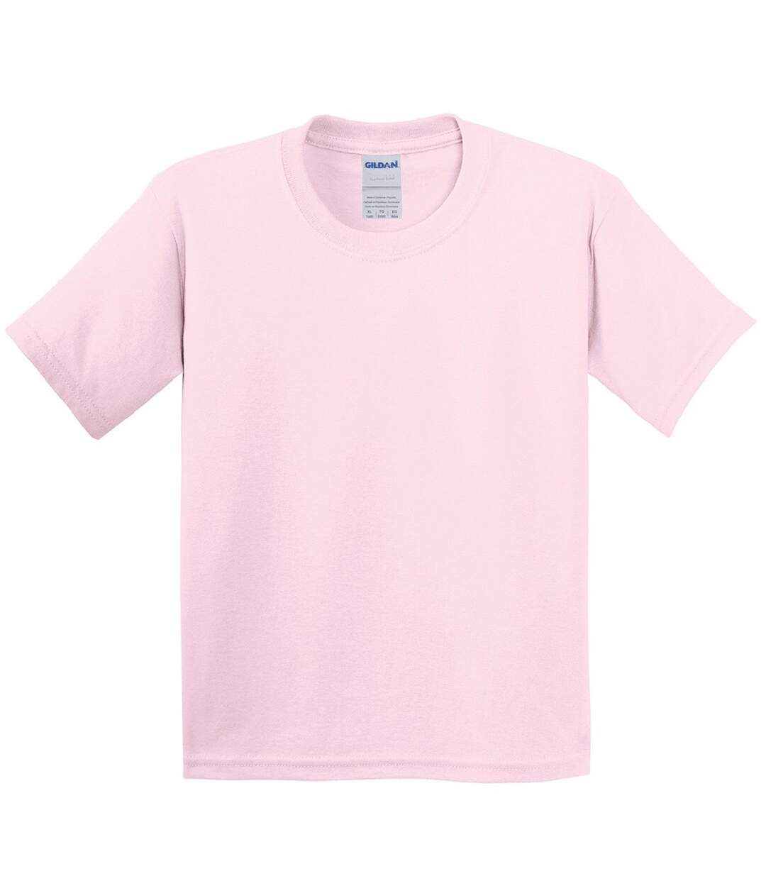 T-shirt doux enfant rose clair Gildan-1