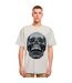 Mens Diamond Skull Oversized T-shirt Light Asphalt Forgotten Faces-1