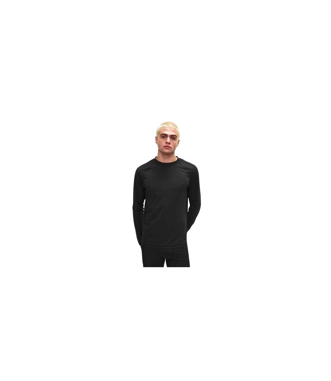 Haut Manches Longues Motif/style Logo En Caoutchouc Homme Noir The Couture Club-1