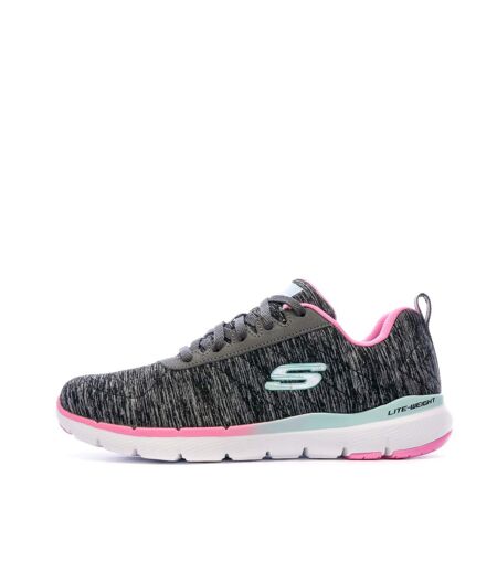 Baskets Grises Femme Skechers Flex Appeal 3.0