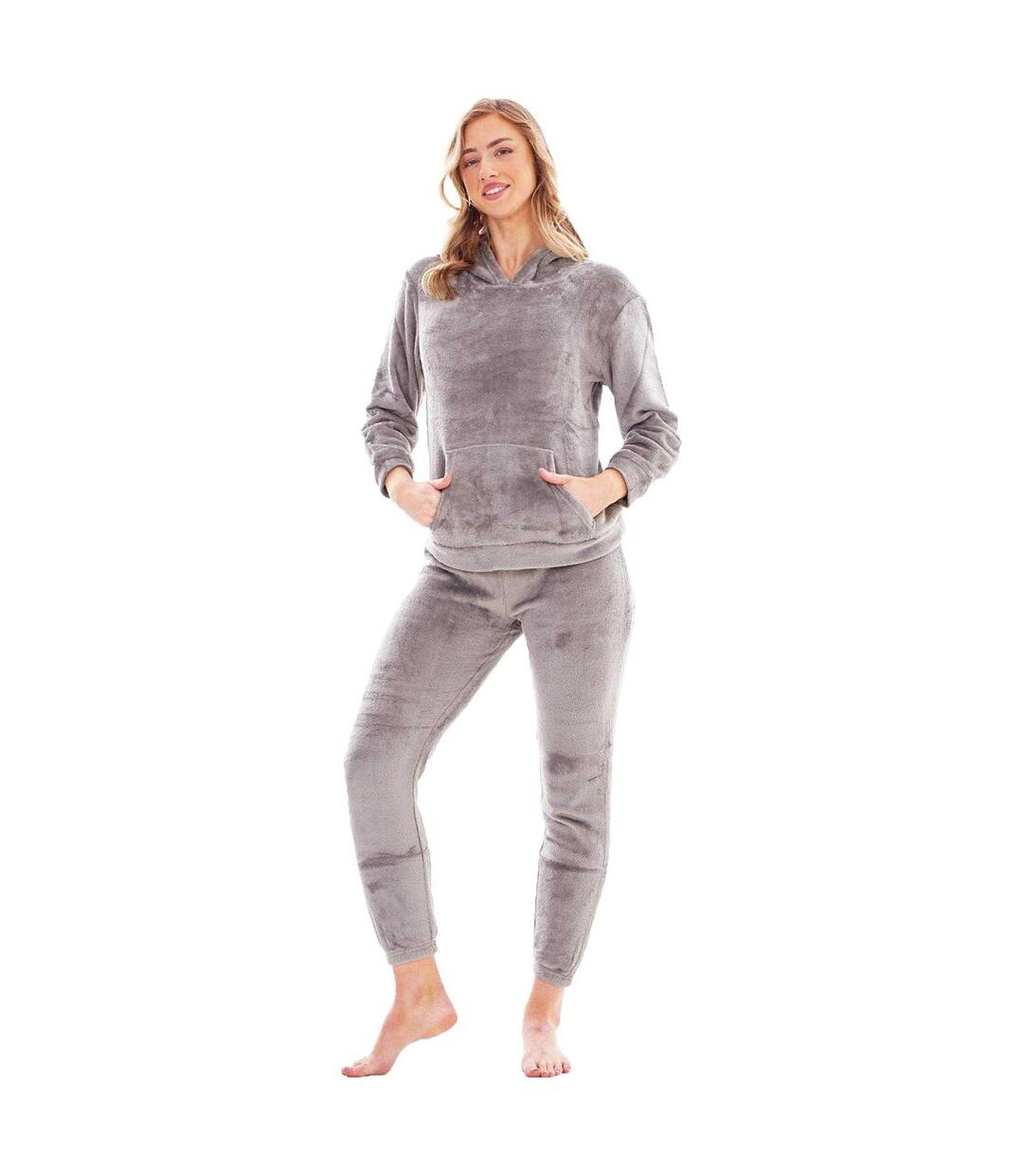 Ensemble De Pyjama Long Femme Gris Keanu-1