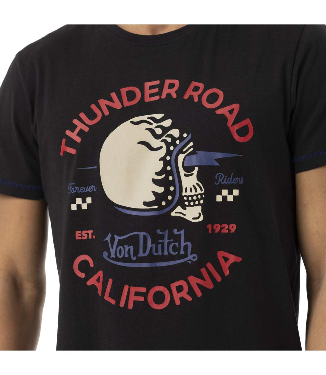T-shirt homme regular en jersey 160gr print devant Again Vondutch-2