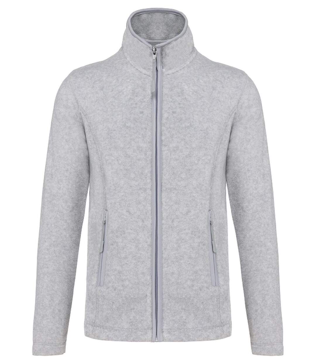 Veste micropolaire zippée - Femme - K907 - gris ash chiné