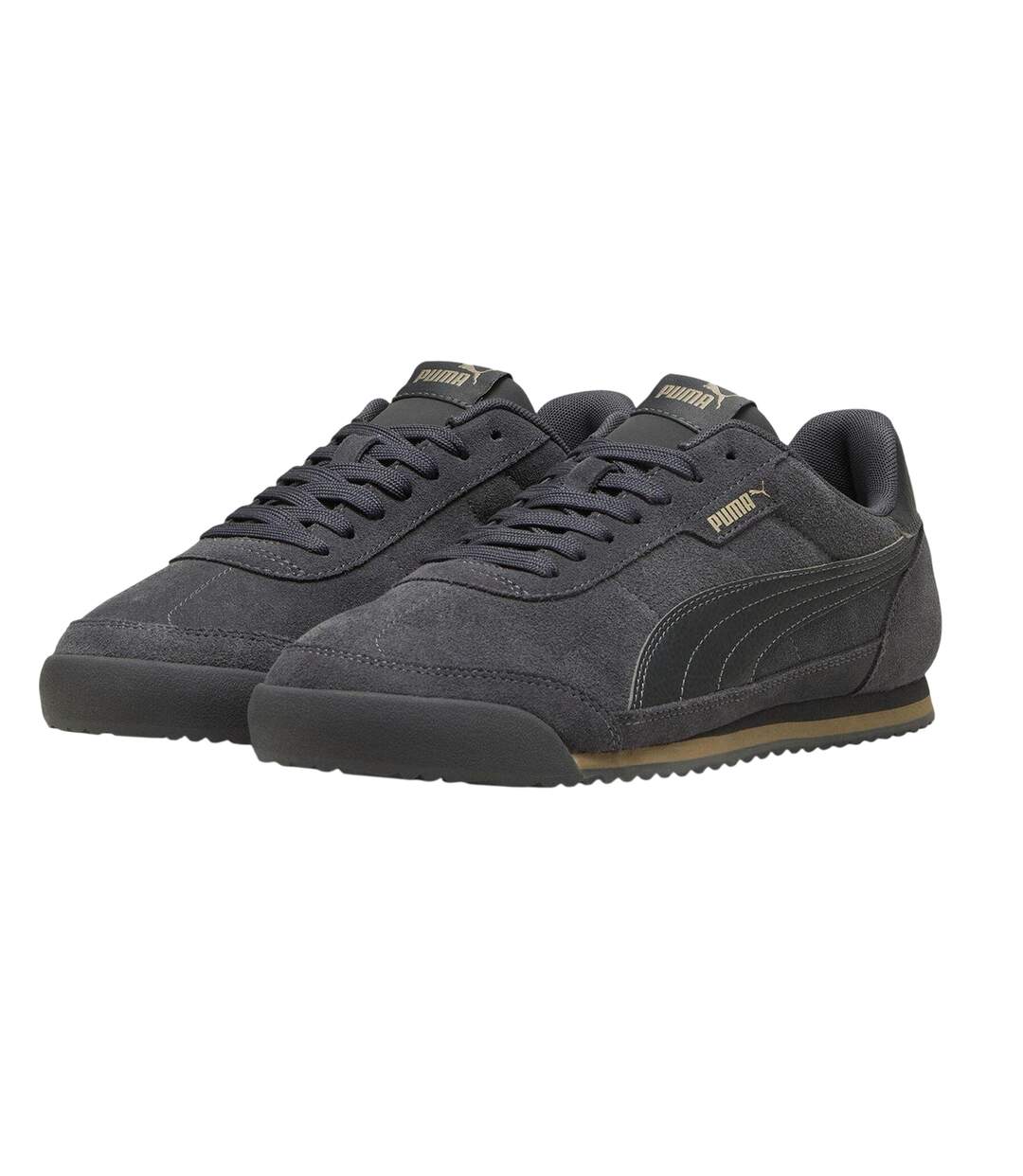 Mens Turino 2 Suede Trainers Alpine Black Puma-3