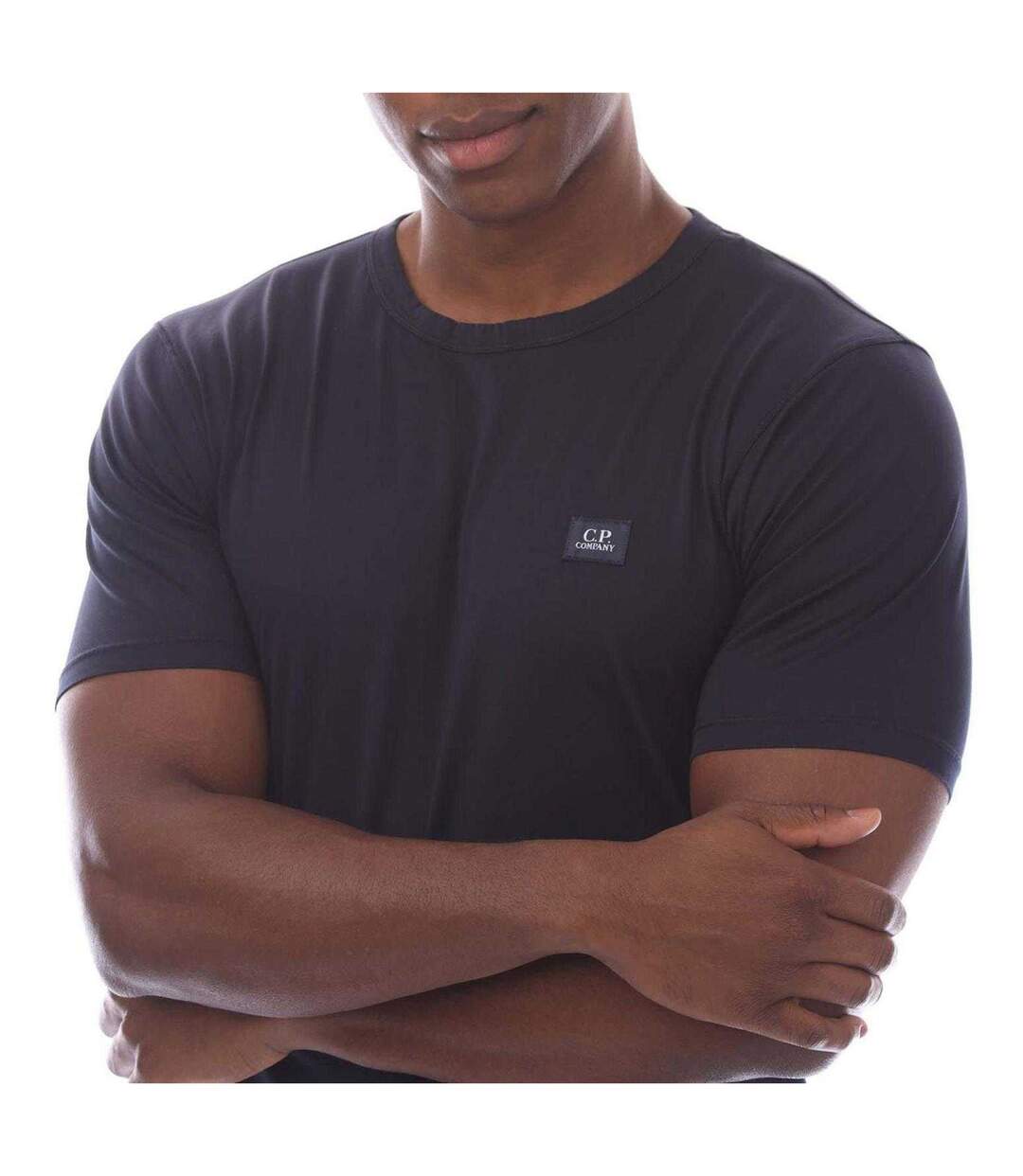 T-shirt Motif/style Logo Homme Bleu Marine C.P. Company-3