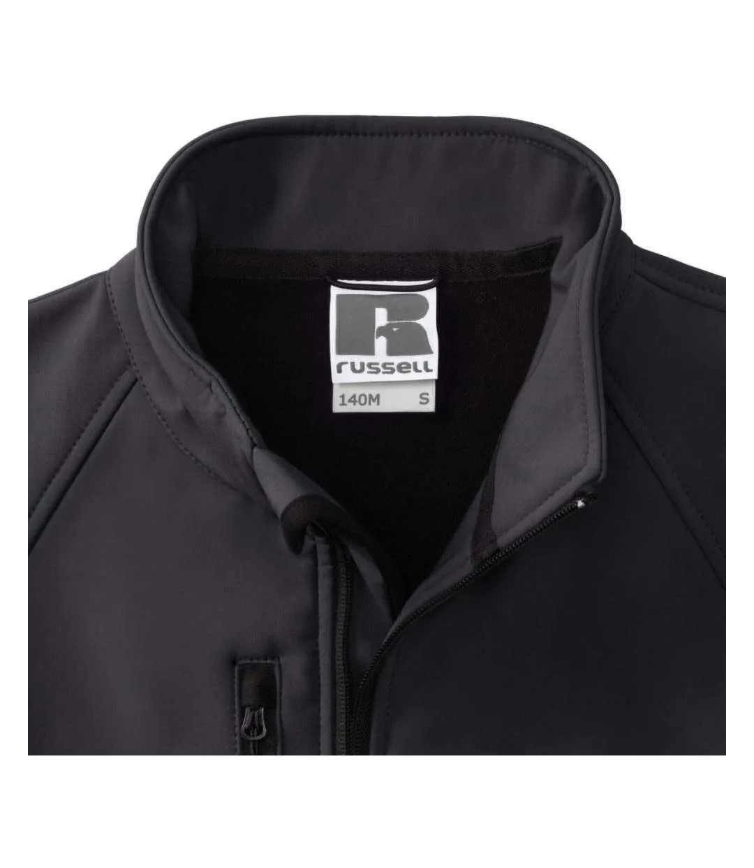 Veste Softshell Résistante À L'eau Et Au Vent Pour Hommes Noir Russell-4