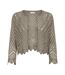 Cardigan marron femme jdy sun 3/4 cropped-2
