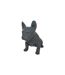 Statue Déco Bouledogue Dogs 20cm Gris