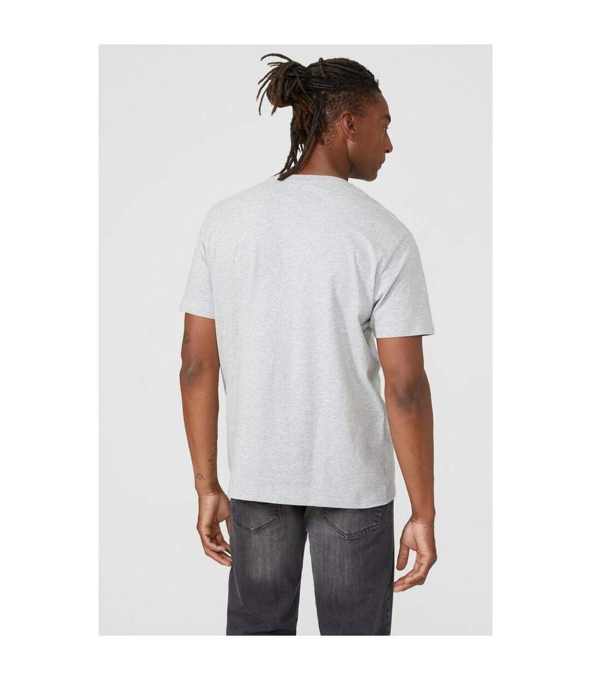 Mantaray - T-shirt - Homme (Gris chiné) - UTDH225