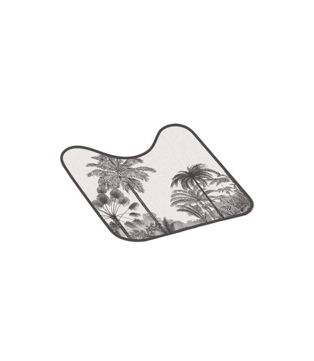 Tapis Contour WC Cocoty 45x45cm Noir & Blanc-1