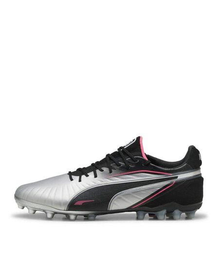 Mens King Ultimate Firm Ground Football Boots Silver Puma