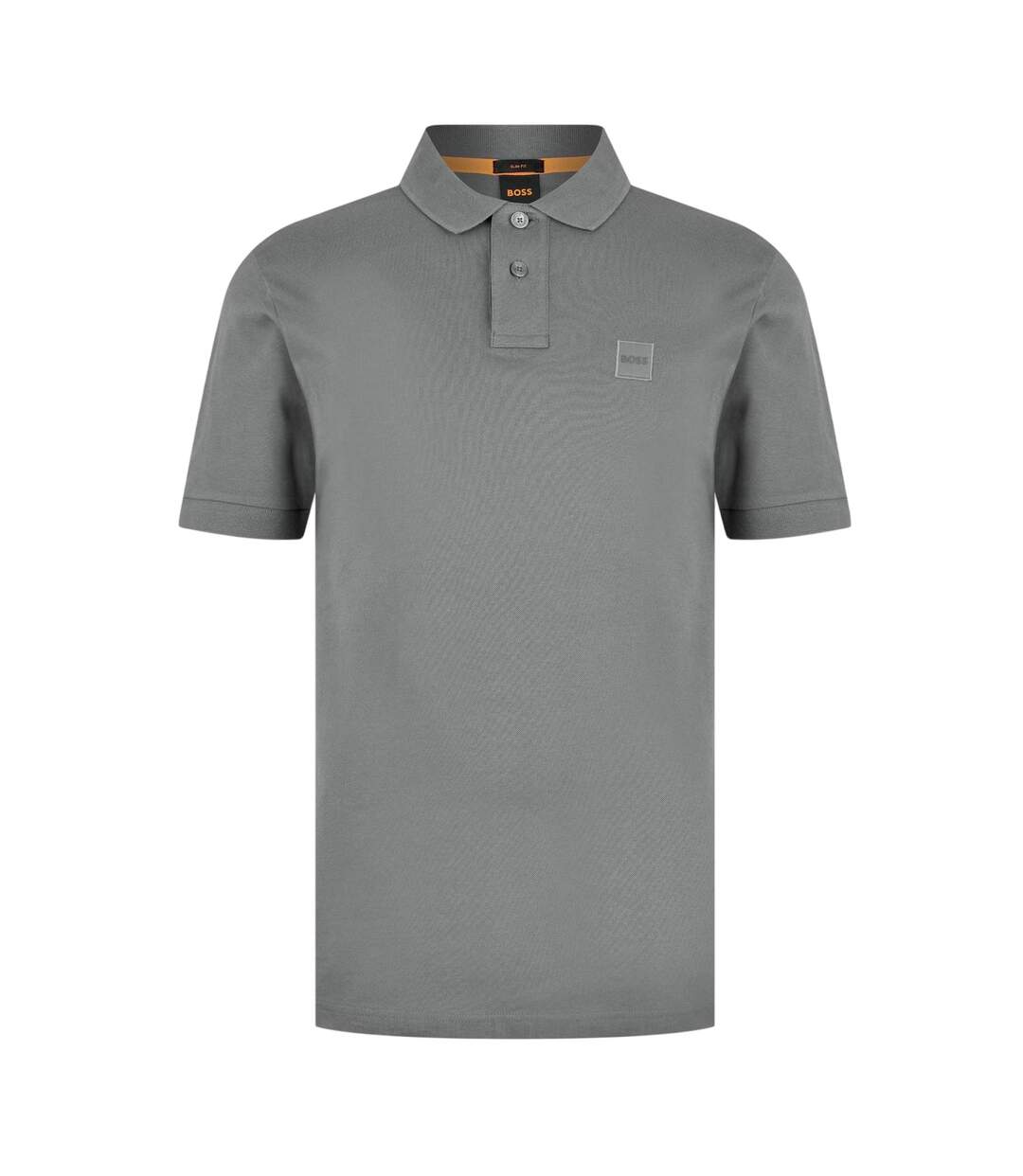 Mens Passenger Box Logo Polo Shirt Charcoal Boss-2