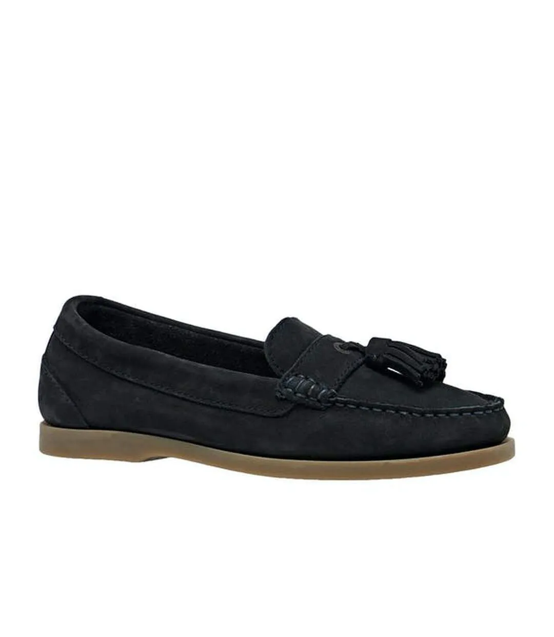 Womens/ladies Alita Leather Loafers Brown Moretta-3