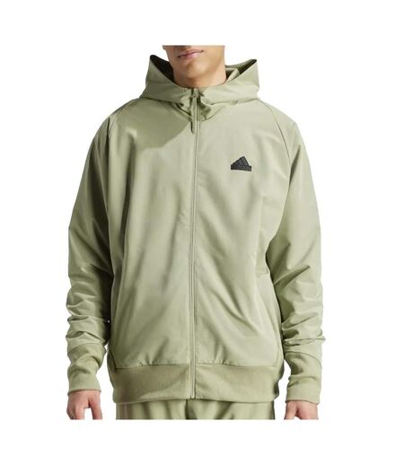 Veste de survêtement zippé kaki  homme adidas m z.n.e. wv fz