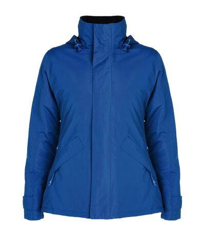 Womens/ladies Europa Slim Parka Royal Blue Roly