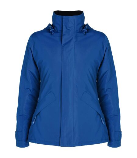Womens/ladies Europa Slim Parka Royal Blue Roly