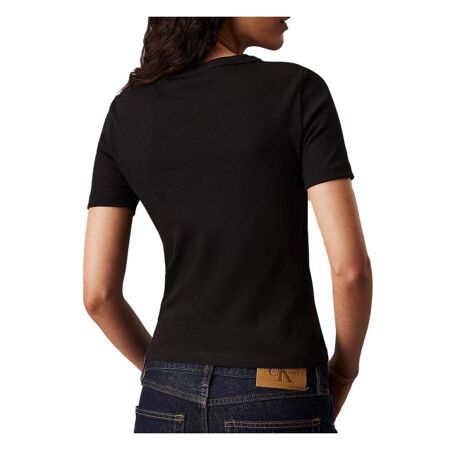 T-shirt Noir Femme Calvin Klein Jeans Label - XS