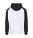 Mens Basic Raglan Hoodie Blanc Noir Build Your Brand-2