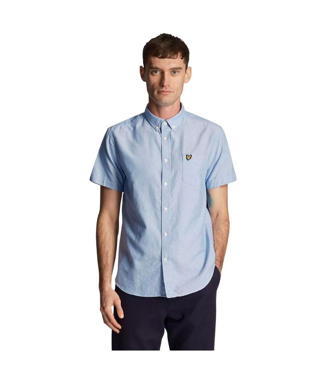 Chemise Manches Courtes Homme Bleu Lyle & Scott-1