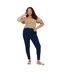 Womens/ladies High Rise Skinny Jeans Mid Blue Brave Soul-1