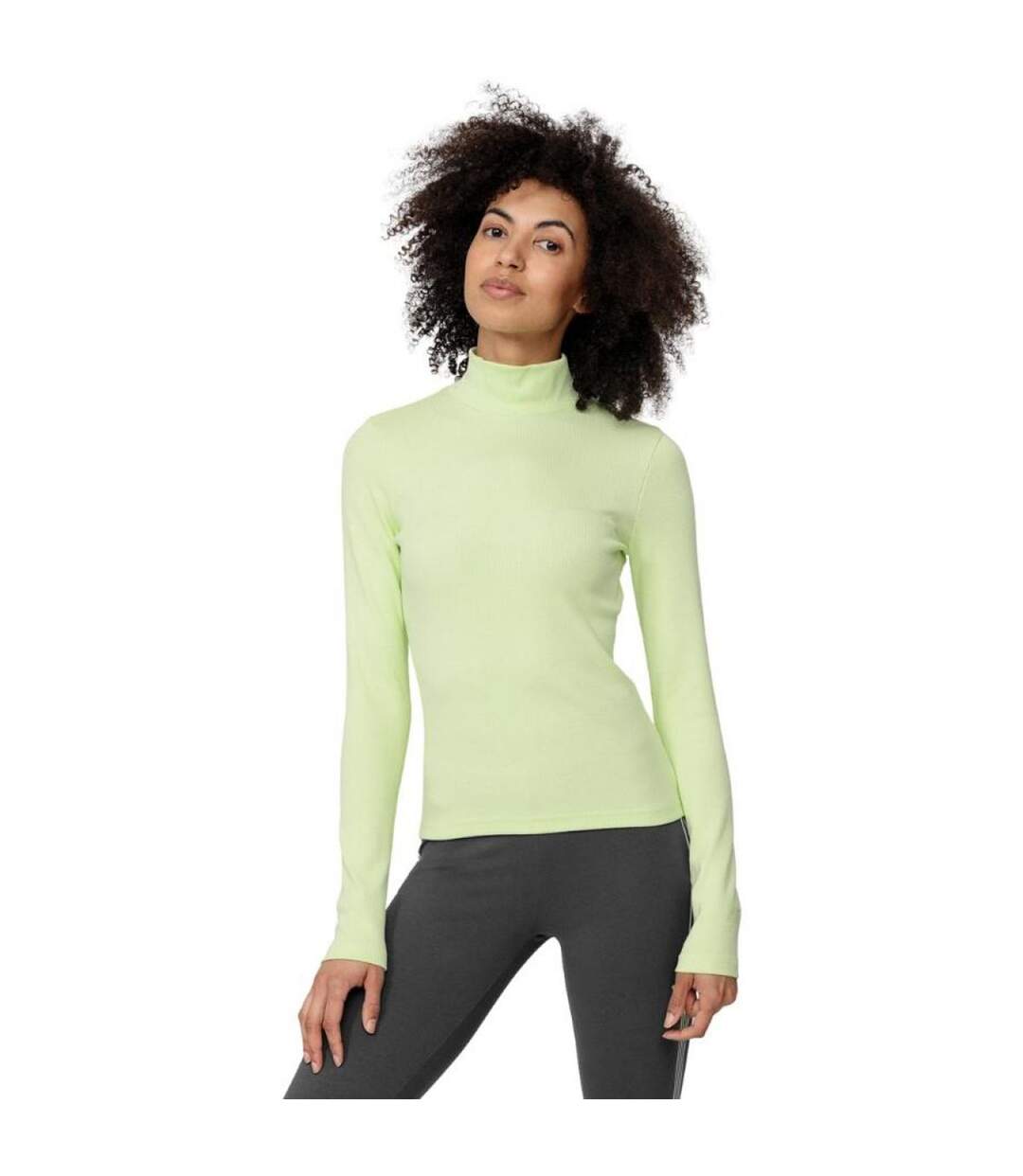 Haut Manches Longues Femme Vert 4F-1