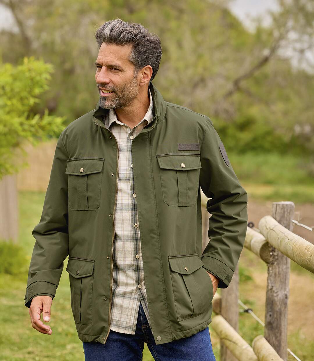 Parka mit vielen Taschen und Fleecefutter-2
