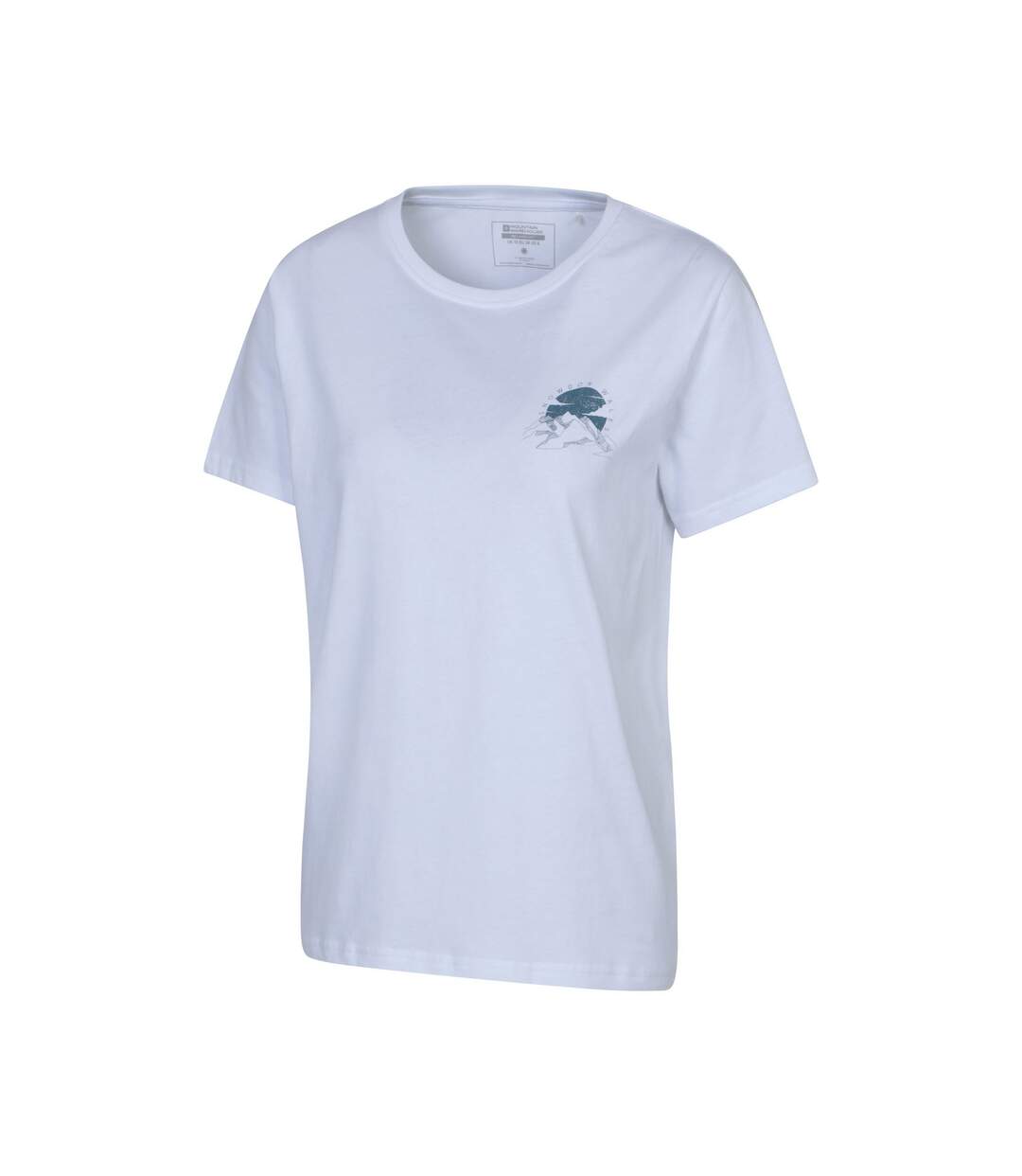 Womens/ladies Snowdon Relaxed Fit Short-sleeved T-shirt White Mountain Warehouse-4