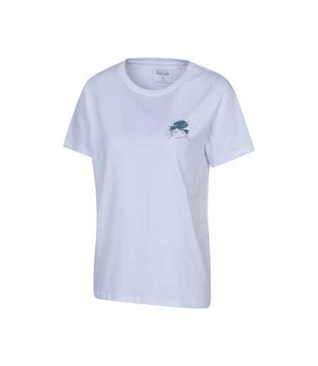 Womens/ladies Snowdon Relaxed Fit Short-sleeved T-shirt White Mountain Warehouse