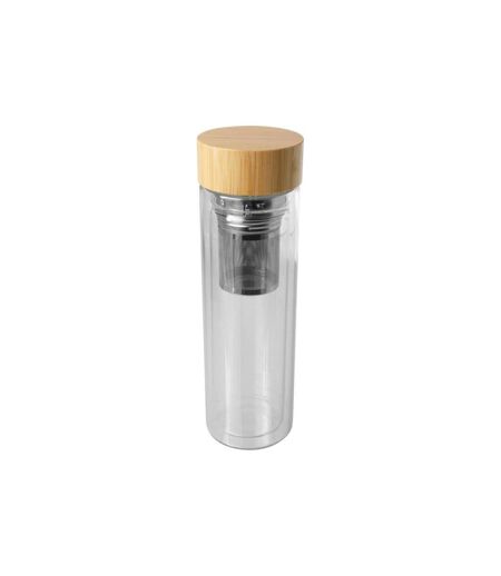 Bailey Bamboo 400ml Infuser Bottle One Size Clear Generic