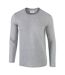 Gildan - T-shirt à manches longues - Hommes (Gris sport) - UTBC488