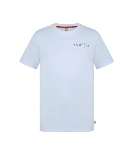 Mens Back Print T-shirt White SoulCal