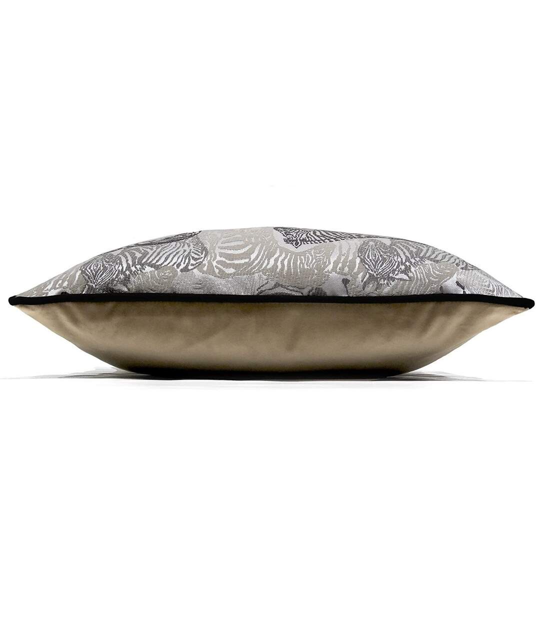 Damara zebra cushion cover 43cm x 43cm dusk grey Prestigious Textiles