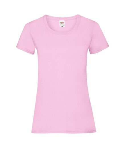 T-shirt Valueweight Femme Rose Clair Fruit Of The Loom