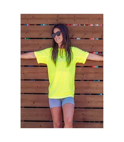 Spiro Womens/Ladies Sports Quick-Dry Short Sleeve Performance T-Shirt (Lime Green) - UTRW1490