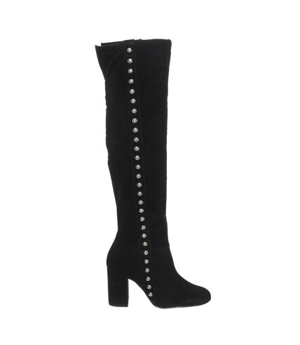 Suede finished leather heeled boots FLDAN3SUP11 woman